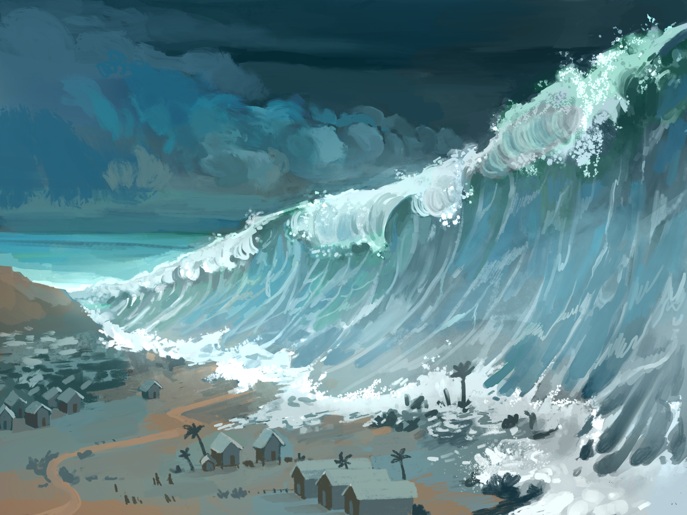 Illustration de Tsunami par Camille fourcade