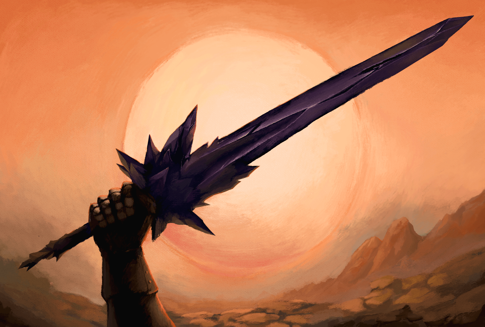 Materialized sword by Charles Ouvrard