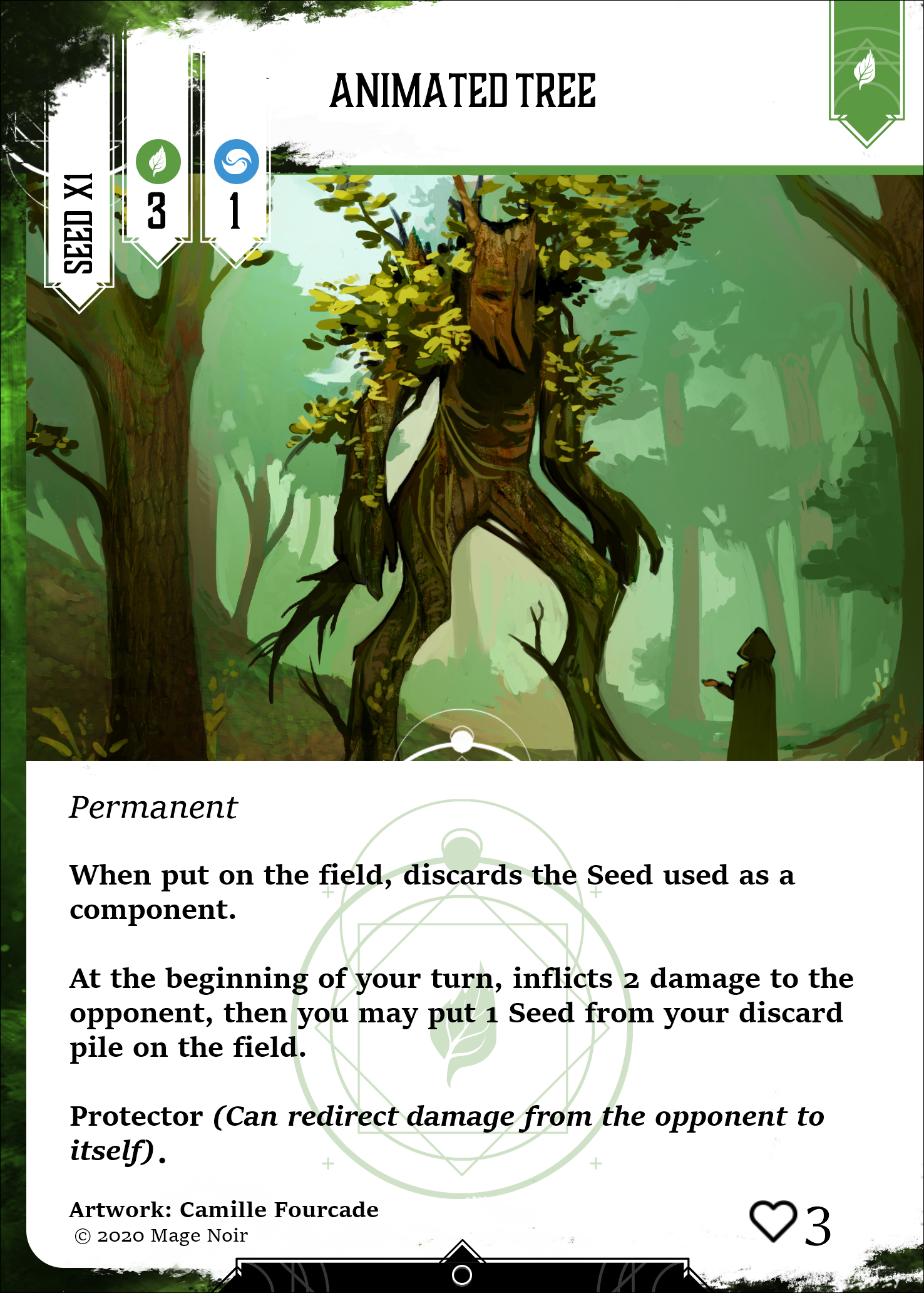 Animated tree card