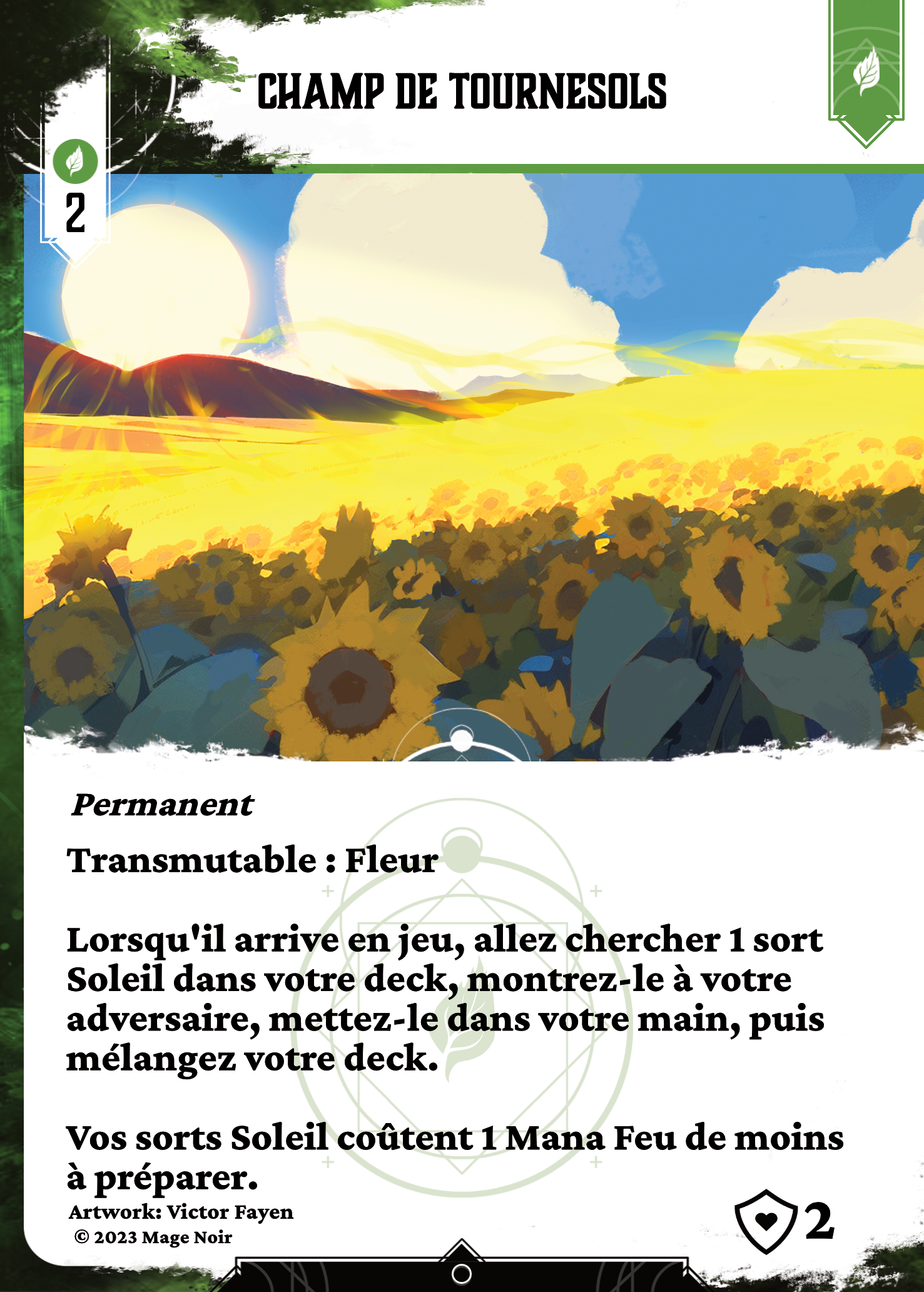 Champ de tournesol