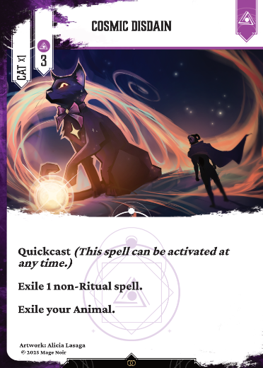 Cosmic disdain