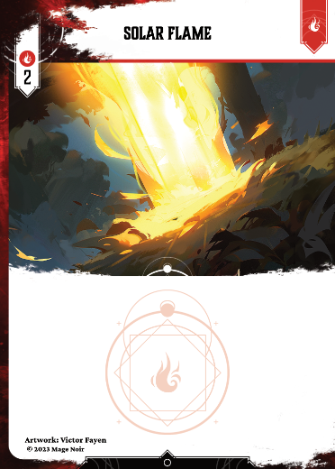 Solar flame