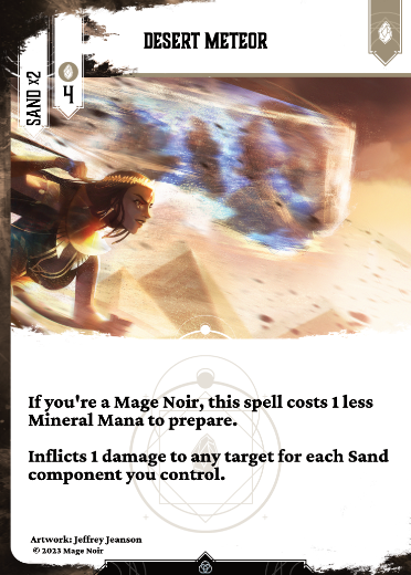 Desert meteor