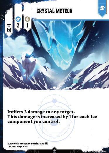 Crystal meteor
